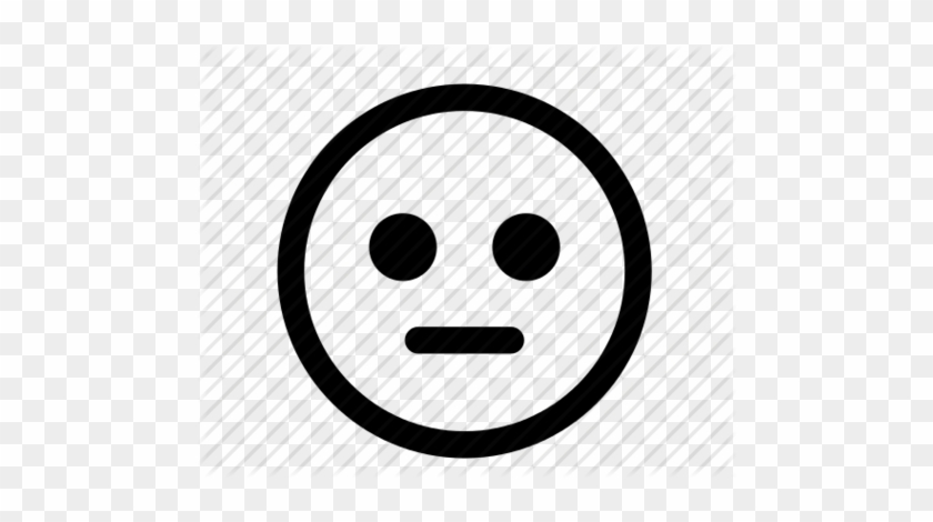 Neutral Face Cliparts - Sad Face Icon Vector #74620