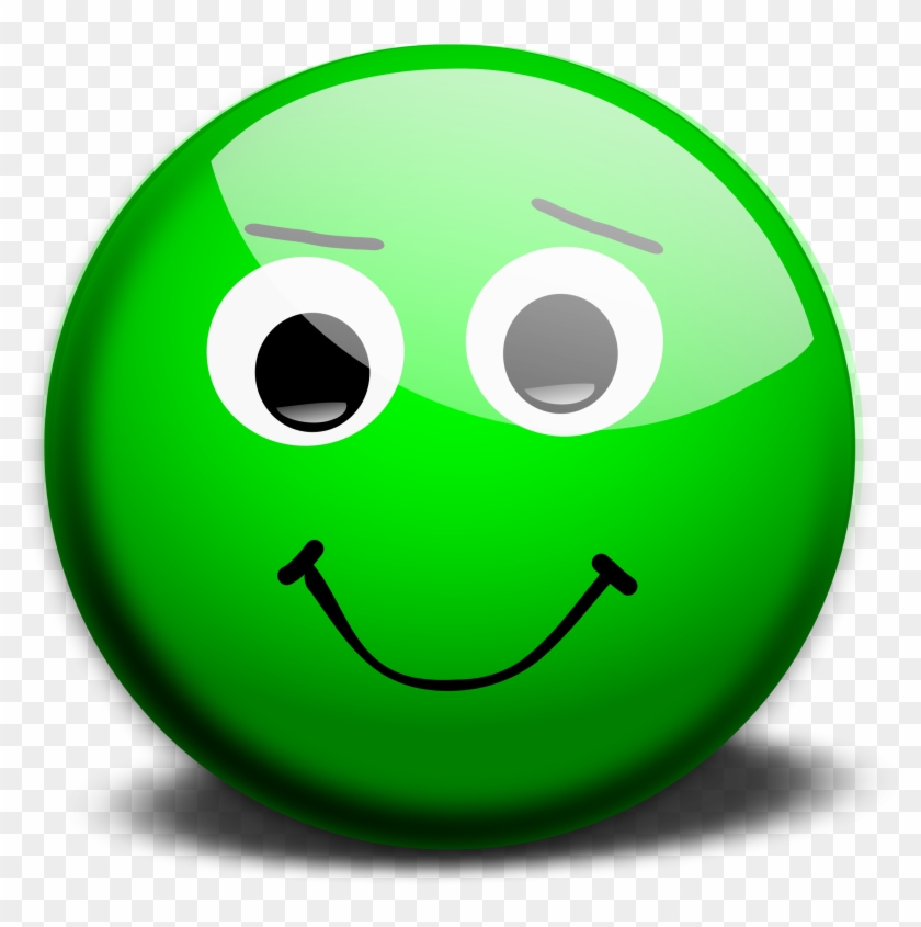 Green Smiley Face Clipart - Best Emoji Dp For Whatsapp #74656
