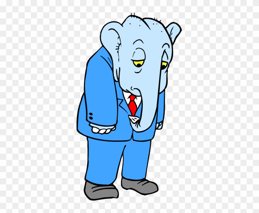 Sad Elephant Clipart - Sad Elephant #74670