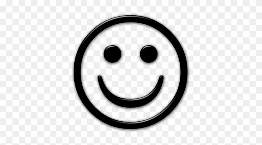 Smiley Face Black And White Png - Happy Face Icon Transparent #74712