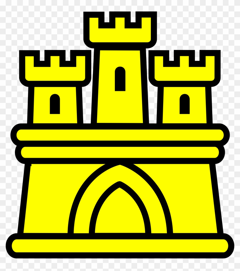 Yellow Clipart Castle - Coat Of Arms Castle #74751