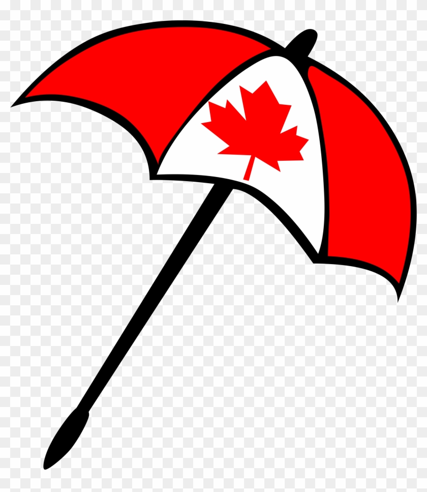 Clipart Umbrella Canada - Beach Umbrella Clip Art #74875