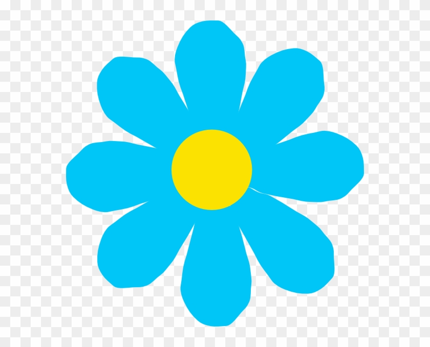 Light Blue Flower Clipart #75000