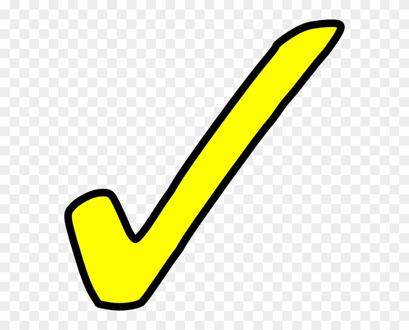 Yellow Check Mark Clip Art #75007