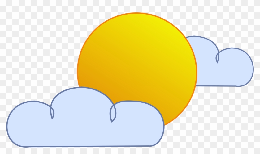 Clipart Weather - Sunny Cloudy Weather Clipart #75043
