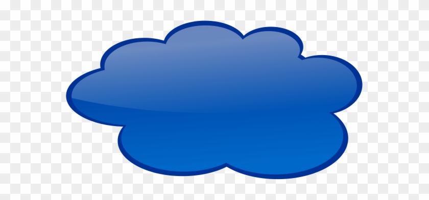 Blue Cloud Clipart - Dark Blue Cloud Clipart #75049