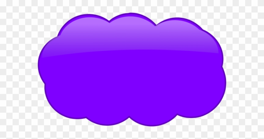 Clouds Clipart Purple - Clipart Purple Cloud #75096