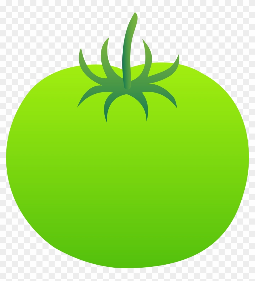 Whole Bright Green Tomato Free Clip Art - Unripe Tomato Clip Art #75117