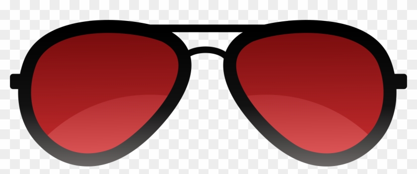 Style Clipart Sun Glass - Red Sunglasses Png #75196