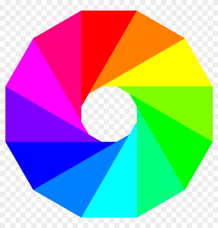 Half - Rainbow - Clipart - Color Wheel Clipart #75383