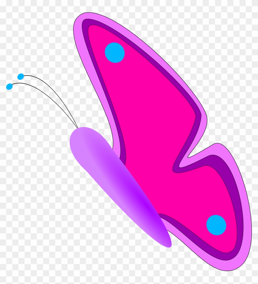 Clipart - Butterfly Clip Art Side #75446