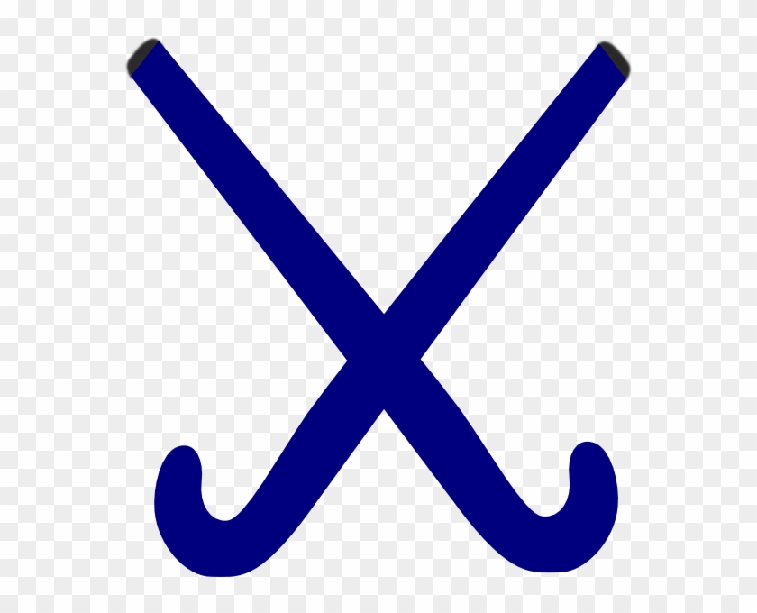 Hockey Sticks Blue Clip Art At Clker - Clip Art #75642