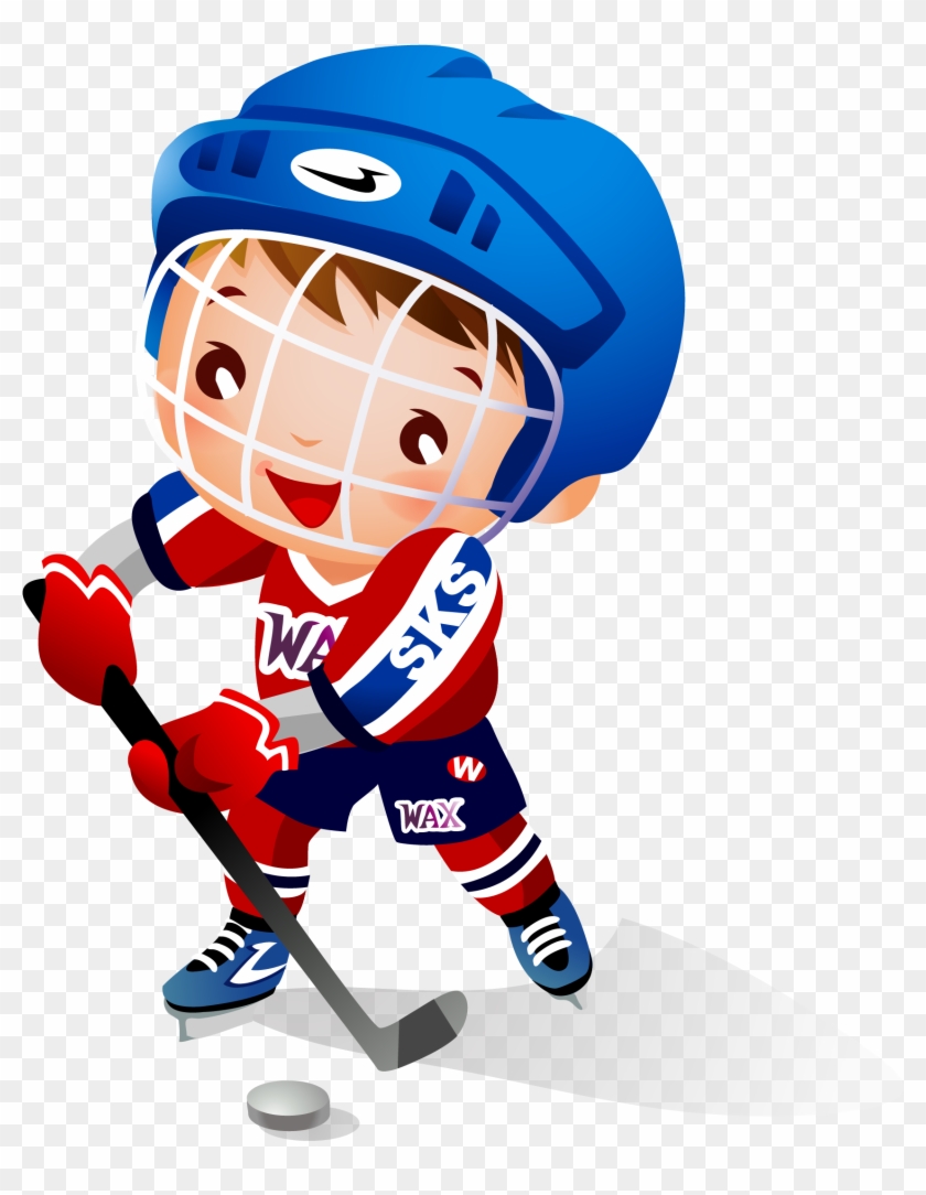 Ice Hockey Child Hockey Stick Clip Art - Hockey Kid Clipart #75850