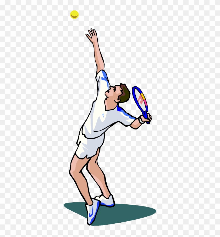 Free Tennis Player Vector Clip Art Image From Free - Tennis Player Vector Png #75924