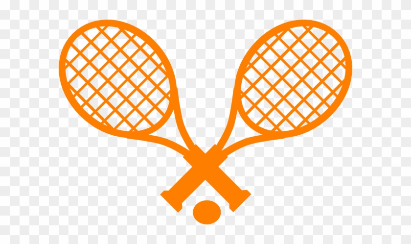 Free Sports Tennis Clipart Clip Art Pictures Graphics - Orange Tennis Racket Clip Art #75930