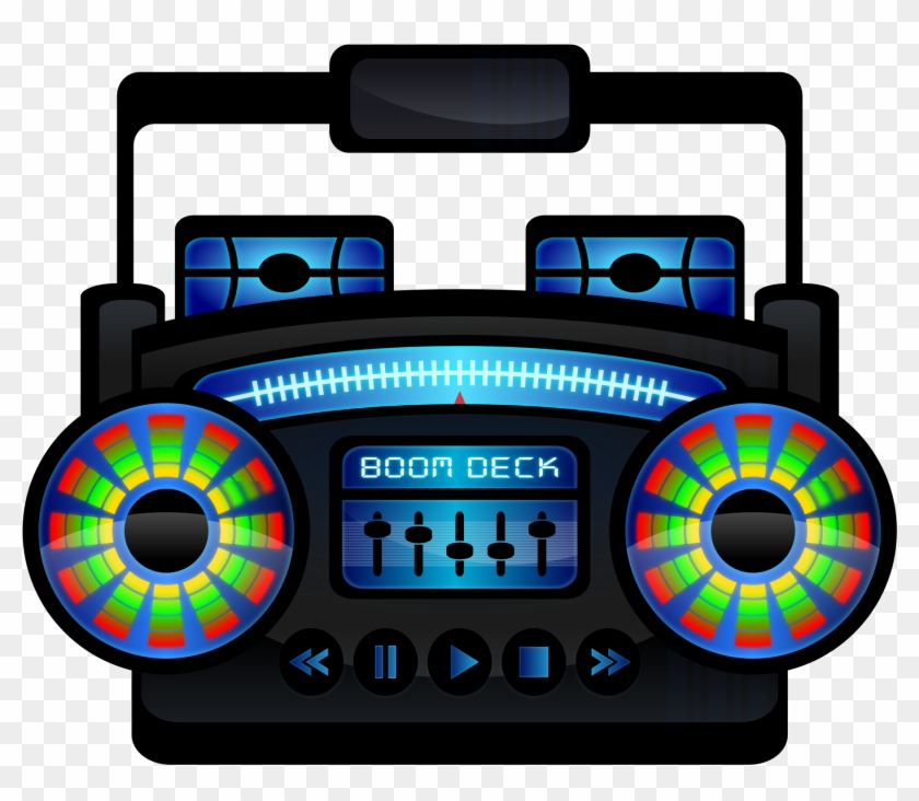 Free Sunny House Free Snowman Free Mini Boom Box - Clip Art Boom Box #76069