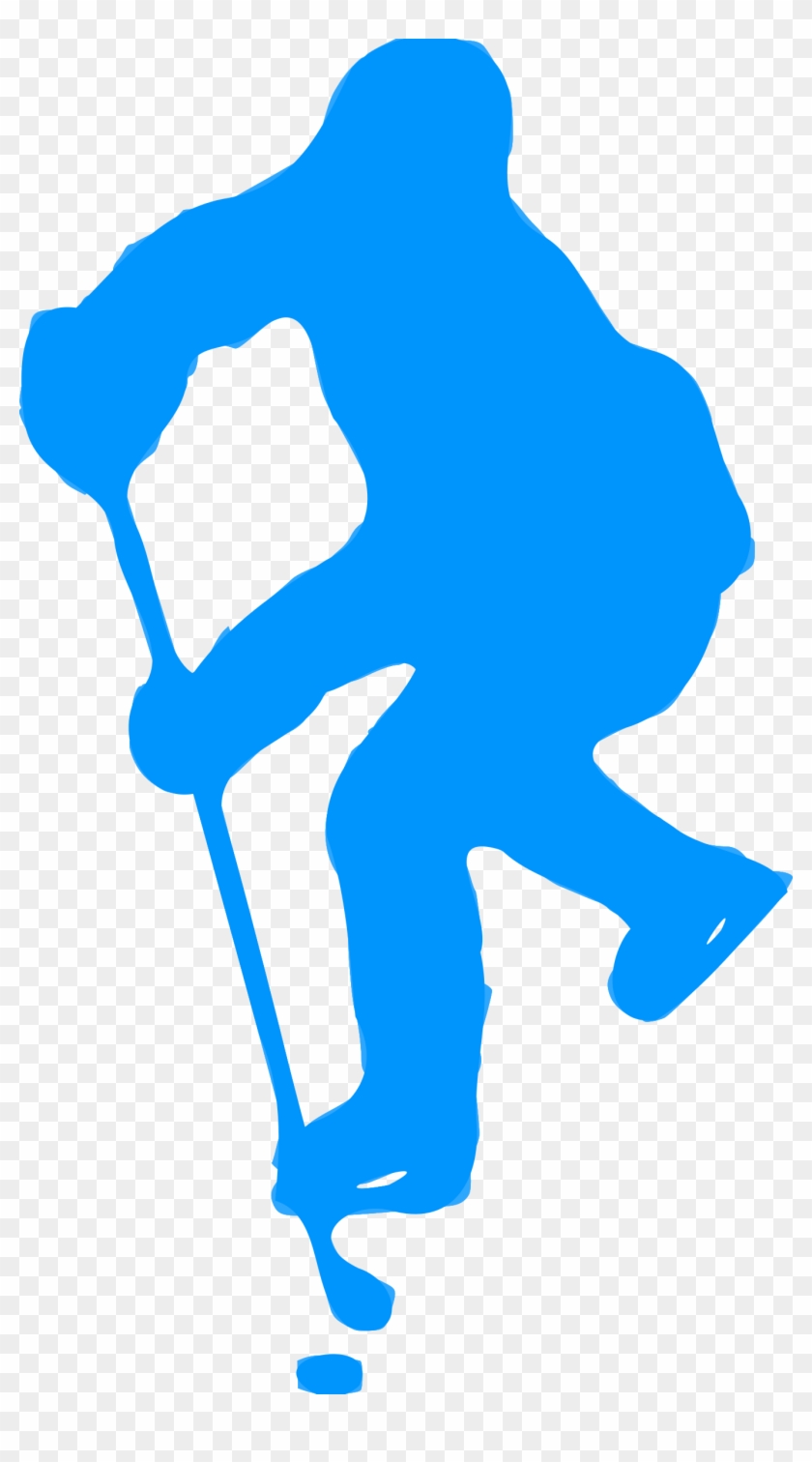 Silhouette Hockey 03 - Ice Hockey Player Silhouette Png #76236