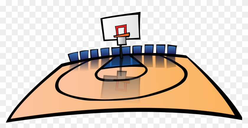 Clipart Basketball Court - Basketball Court Cartoon #76249