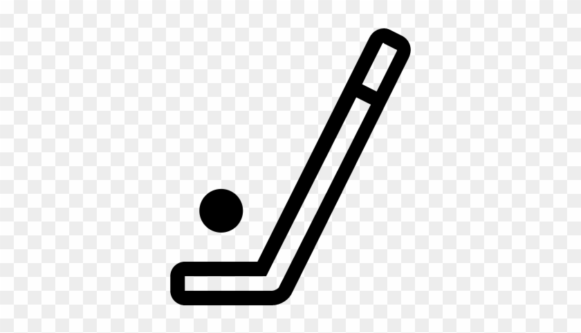 Hockey Stick And Ball Sportive Symbol Vector - Hockey Stick Logo - Free  Transparent PNG Clipart Images Download
