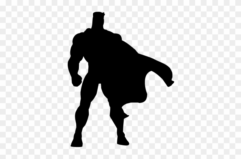 Super Hero Silhouette Wall Sticker 3769 - Super Hero Silhouette Png #76347