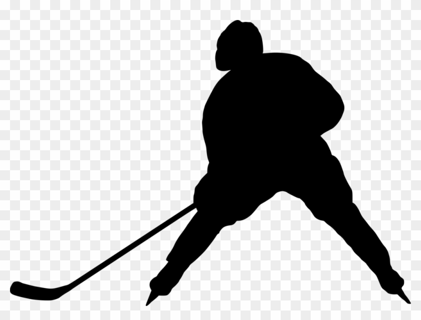 Field Hockey Player Silhouette - Hockey Players Silulet Png #76432