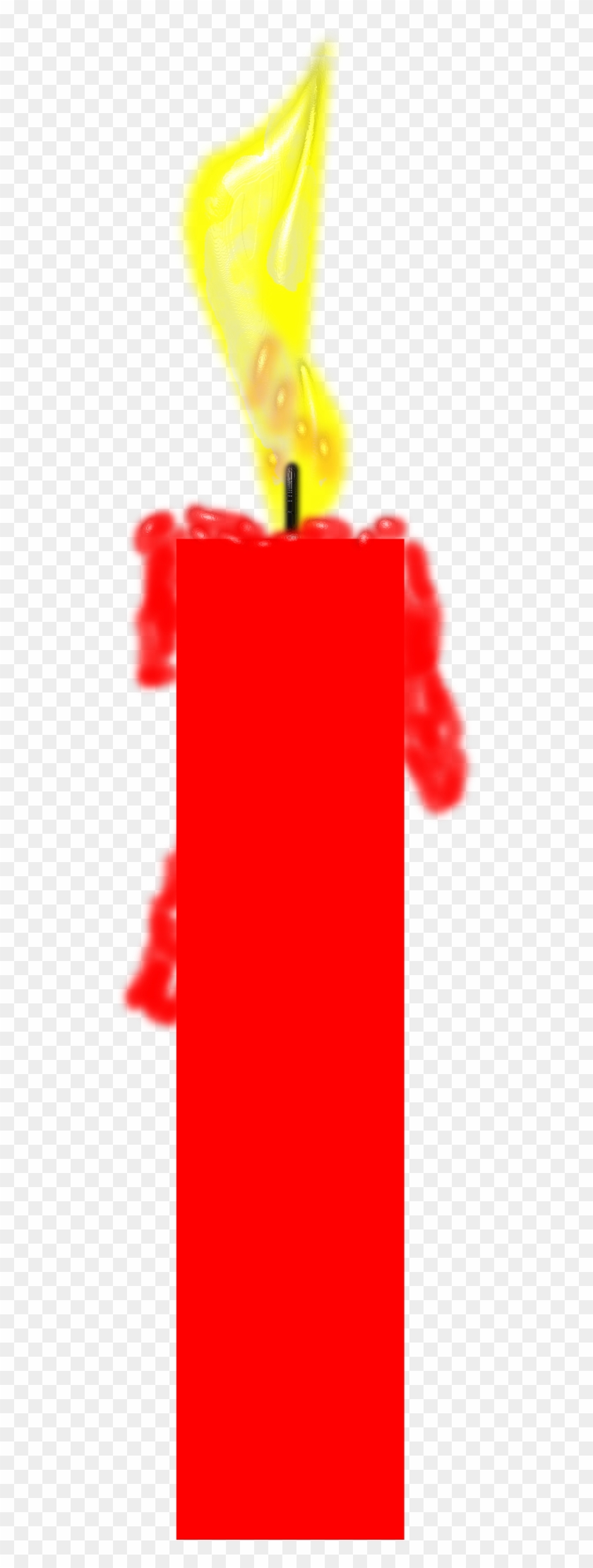 Candle Clipart Red Candle - Candle Clipart Red Candle #76582