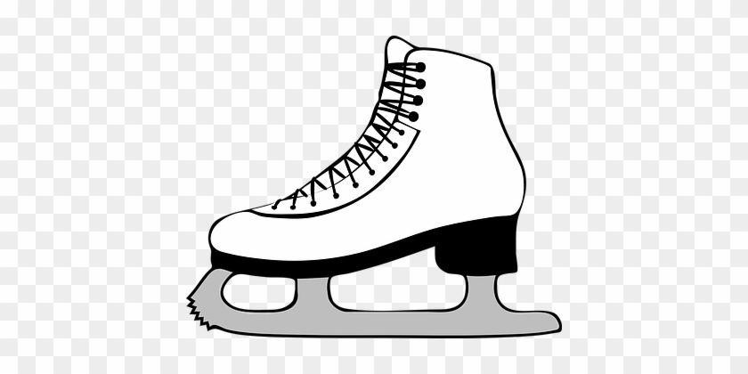 Ice-skates Ice Skating Skates Figure Skati - Ice Skate Clip Art #76584