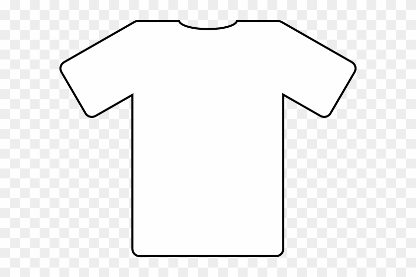 Shirt Outlines Clip Art At - White Shirt Black Background #76590