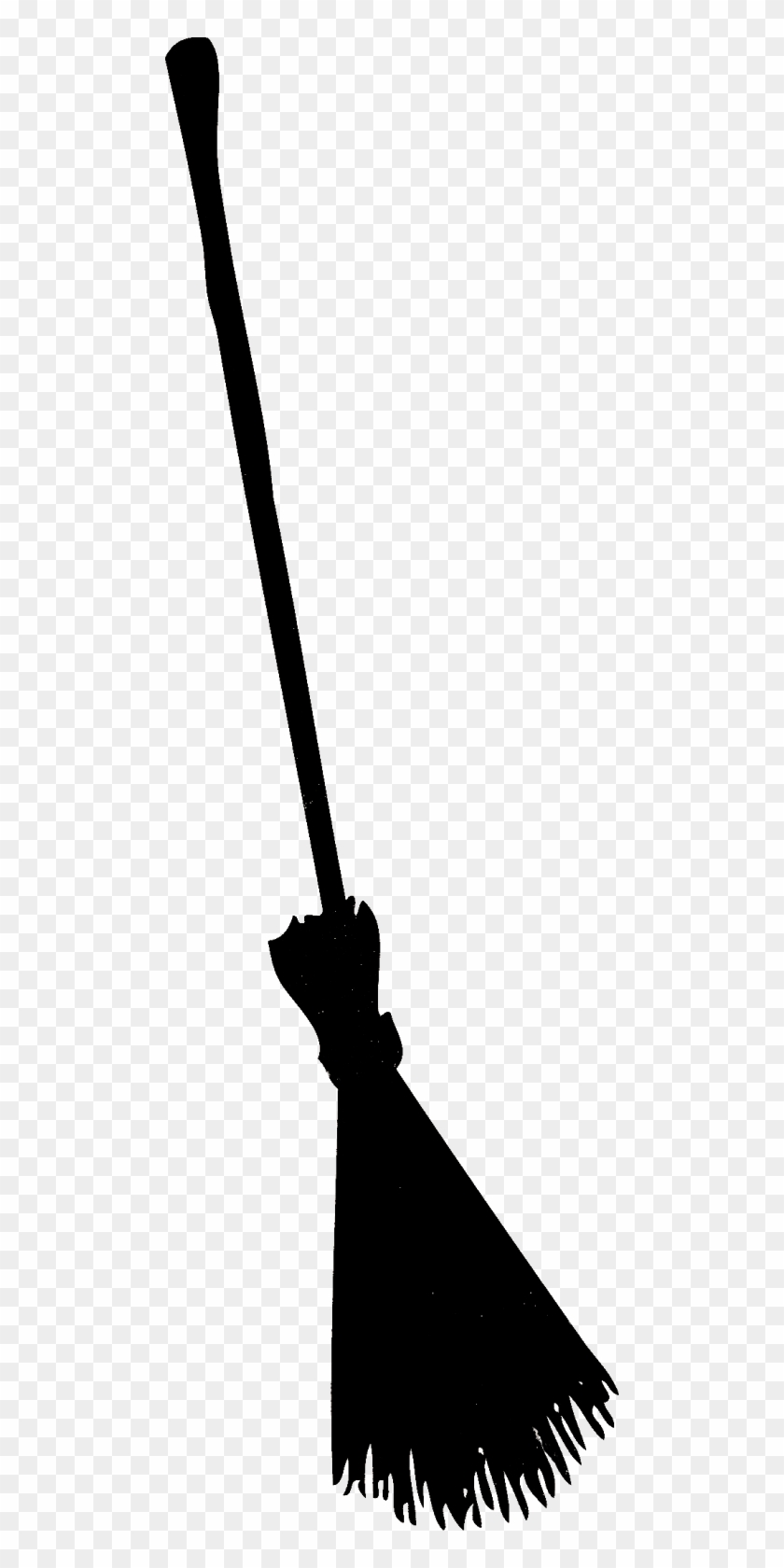 Silhouettes Per Halloween - Witch Broom Silhouette #76605