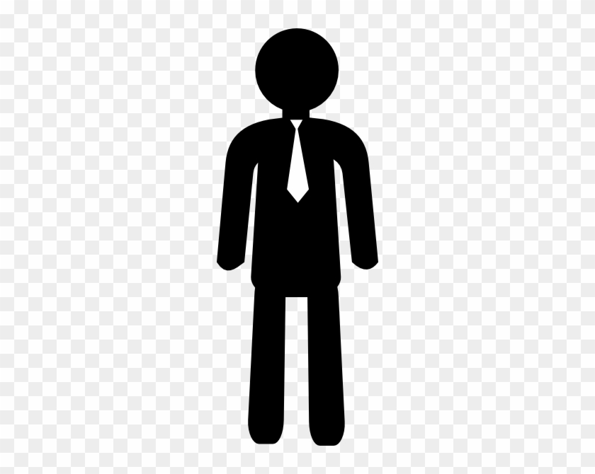 Employee With Necktie Clip Art At Clker - Stickman In A Suit #76617