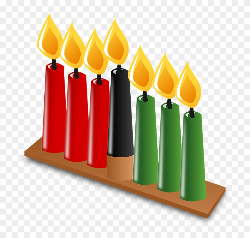 Candleholder Candle Holder Candlestick Holder - Kwanzaa Candles Clipart #76625