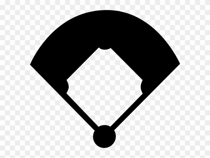 Baseball Field Silhouette Clip Art - Baseball Diamond Jpg #76627