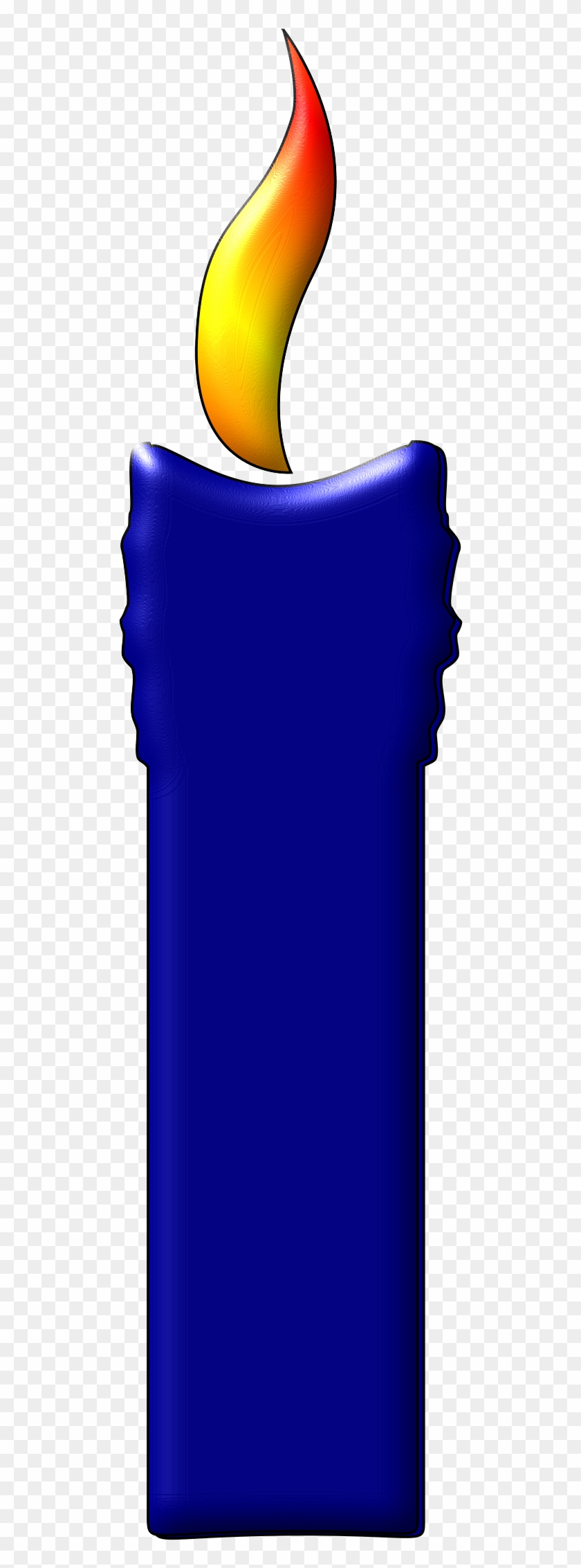 Candle Clipart Blue - Blue #76676