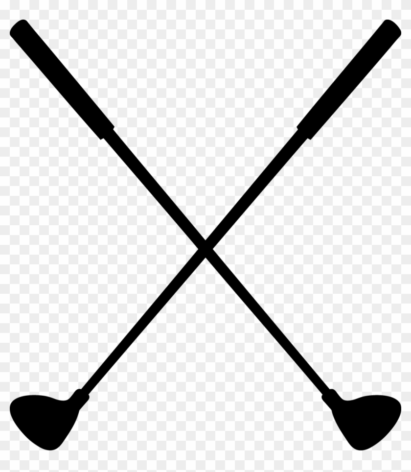 Crossed Golf Club Clipart Free Clipart Images - Golf Club Black And White #76798