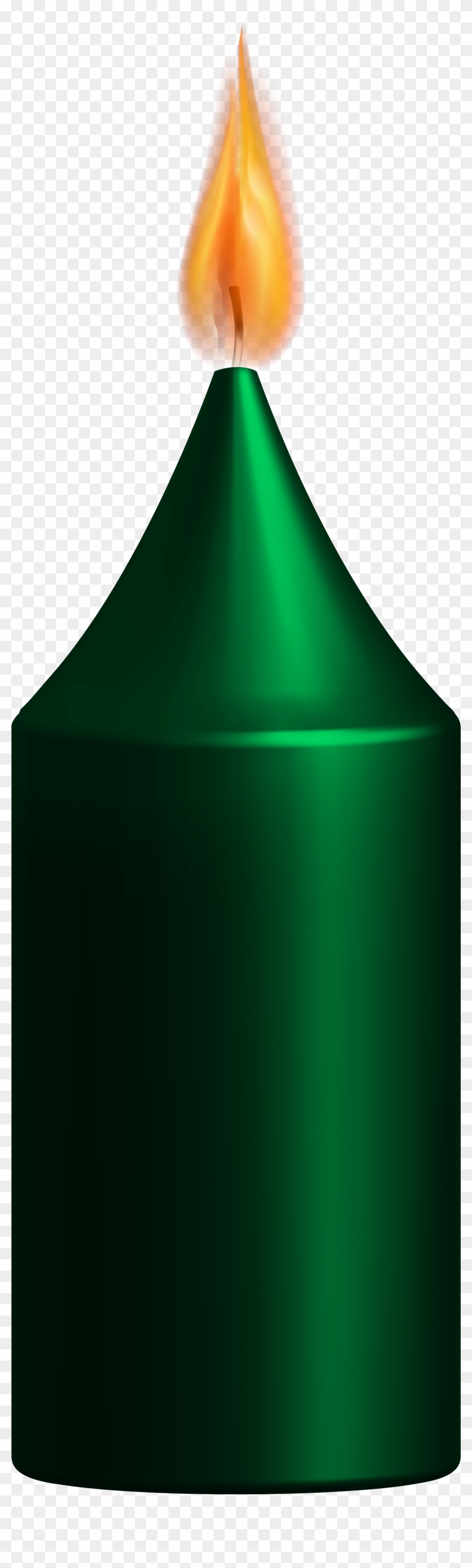 Green Candle Png Clip Art - Clip Art #76881