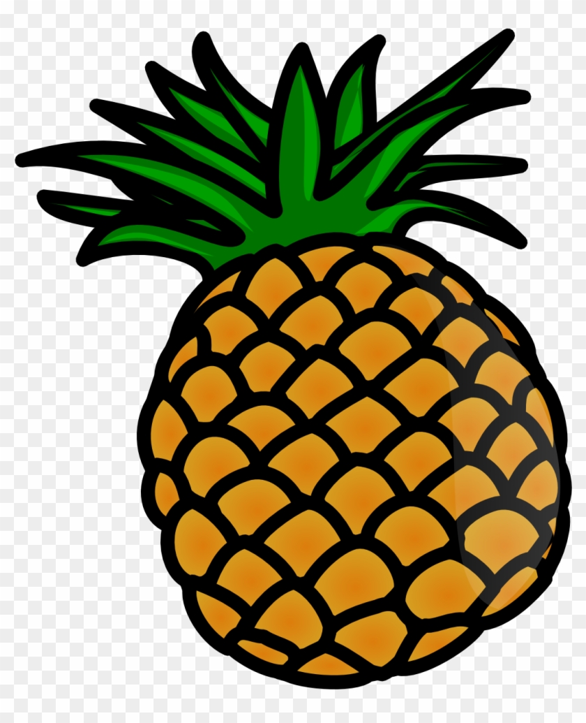 Pineapple Clip Art - Cute Coloring Pages Pineapple #421114