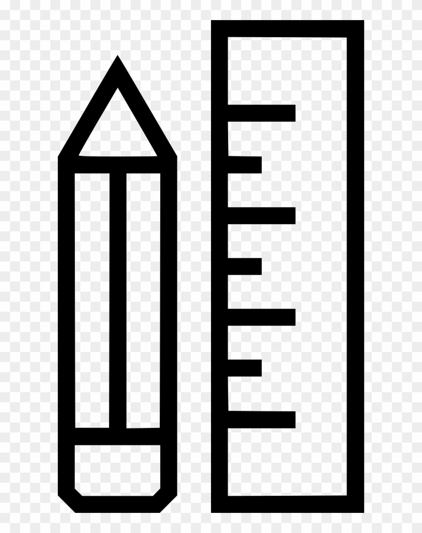 Tools Editor Pencil Ruler Draw Measurement School Math - Drawing - Full ...