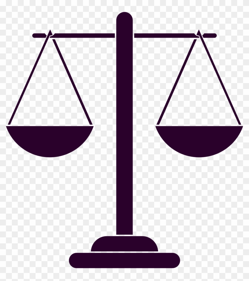 Justice Scales Silhouette 2 - Scales Of Justice Silhouette #421166