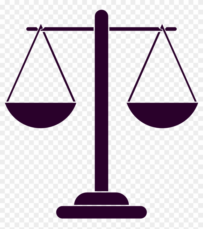 Justice Scales Silhouette 2 - Scales Of Justice Silhouette #421166