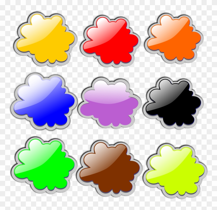 Free Glossy Clouds-3 - Vector Graphics #421219