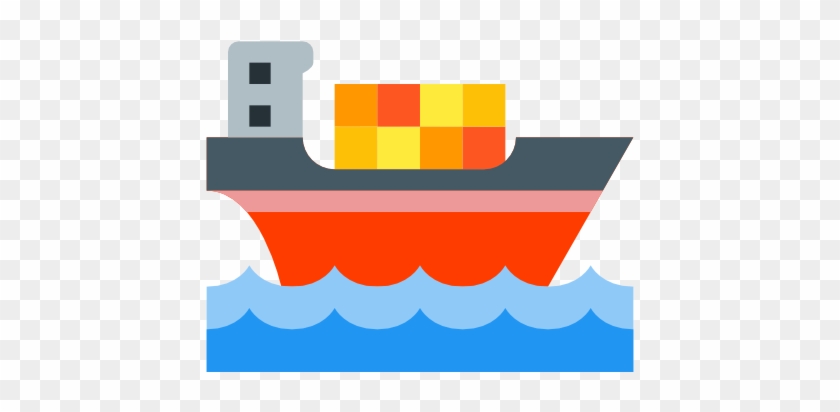 Cargo Ship Icon - Barco Carga Png #421225