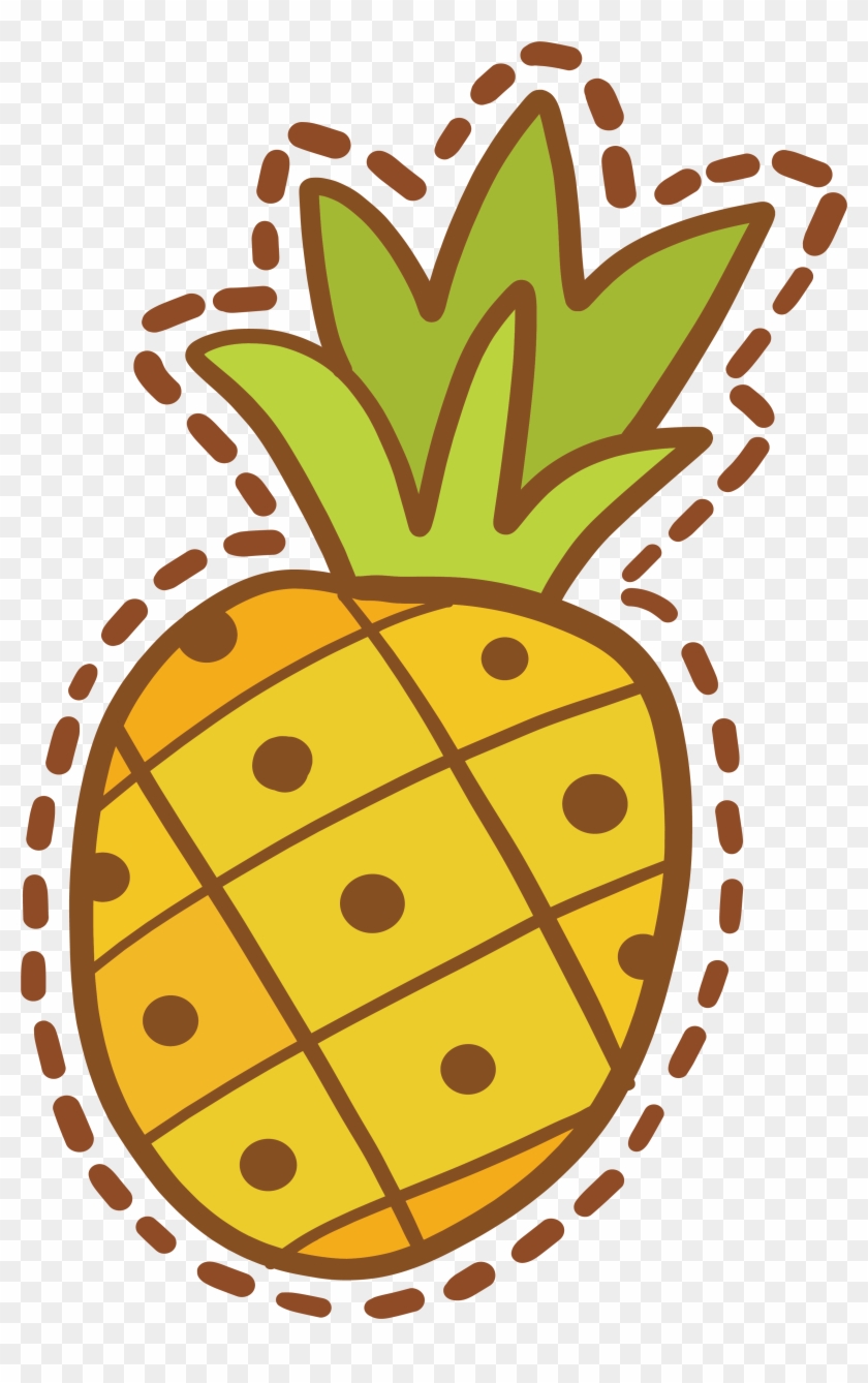 Pineapple Sticker Design - Sticker De Piña #421244