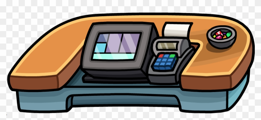 Puffle Hotel Roof Cash Register - History The Cash Register #421310