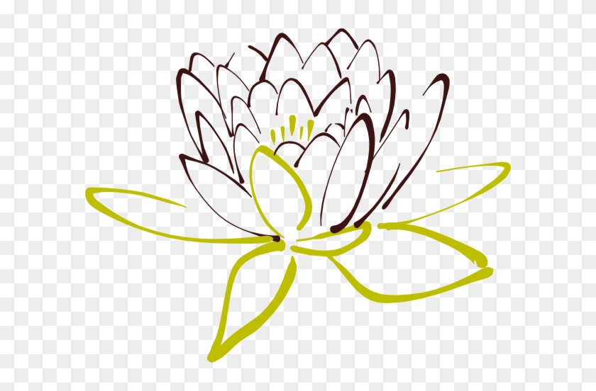 Brown Lotus Clip Art At Clker - Clip Art Lotus #421306