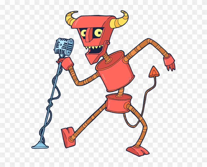 dancing robot clipart evil