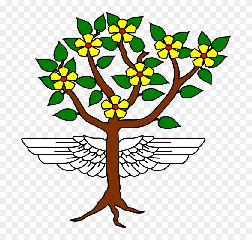 Tree Roots Cliparts 12, Buy Clip Art - Wings And Roots Crest #421365