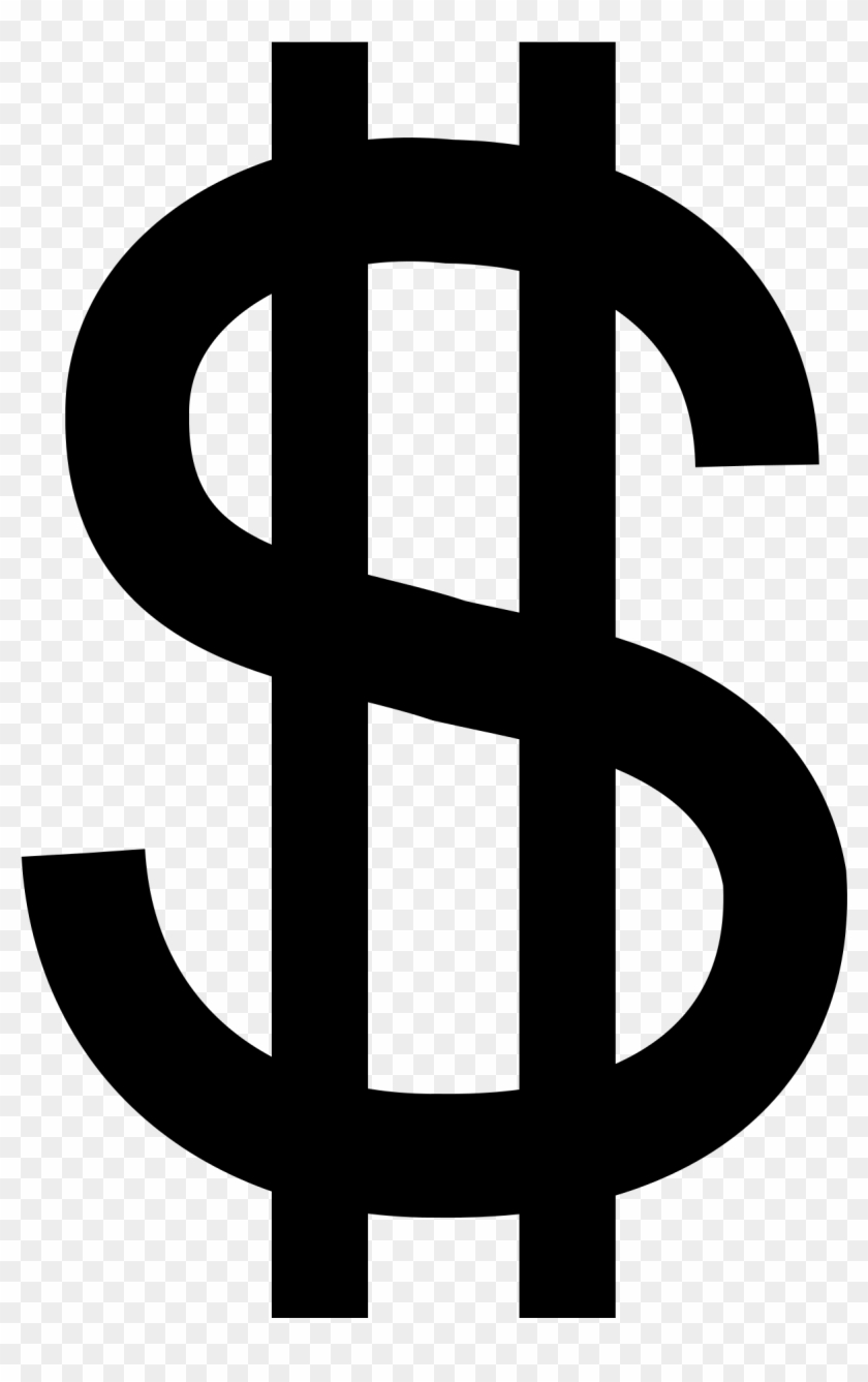 Free Clip Art Of Money - Double Barred Dollar Sign #421434