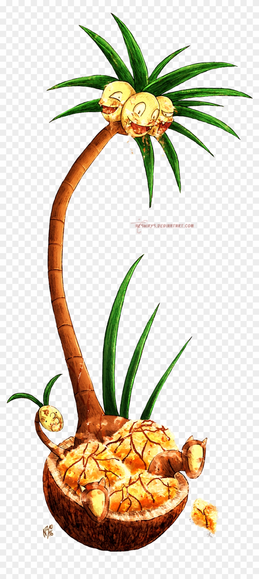 Alolan Exeggutor Coconut Ice Cream By Neshirys - Alolan Exeggutor #421476