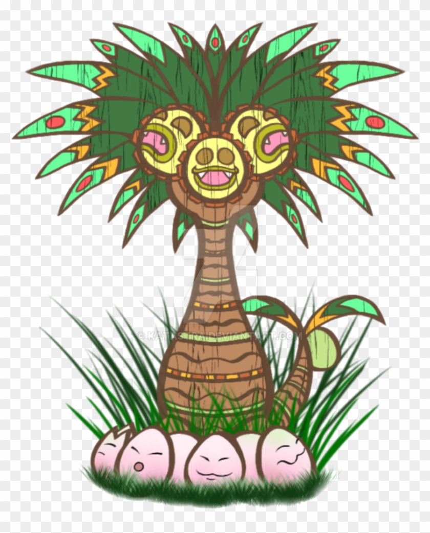 Tiki Exeggutor By Katastra Tiki Exeggutor By Katastra - Alolan Exeggutor Gen 4 #421482