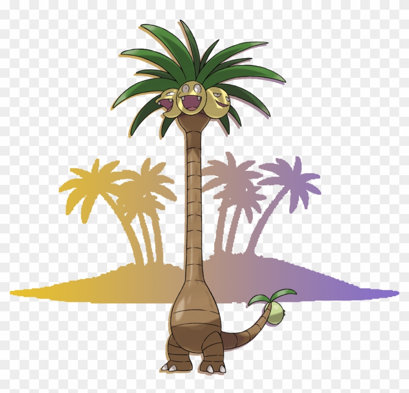 Regular Exeggutor Average From The Gen 1 Rate - Alolan Exeggutor #421526